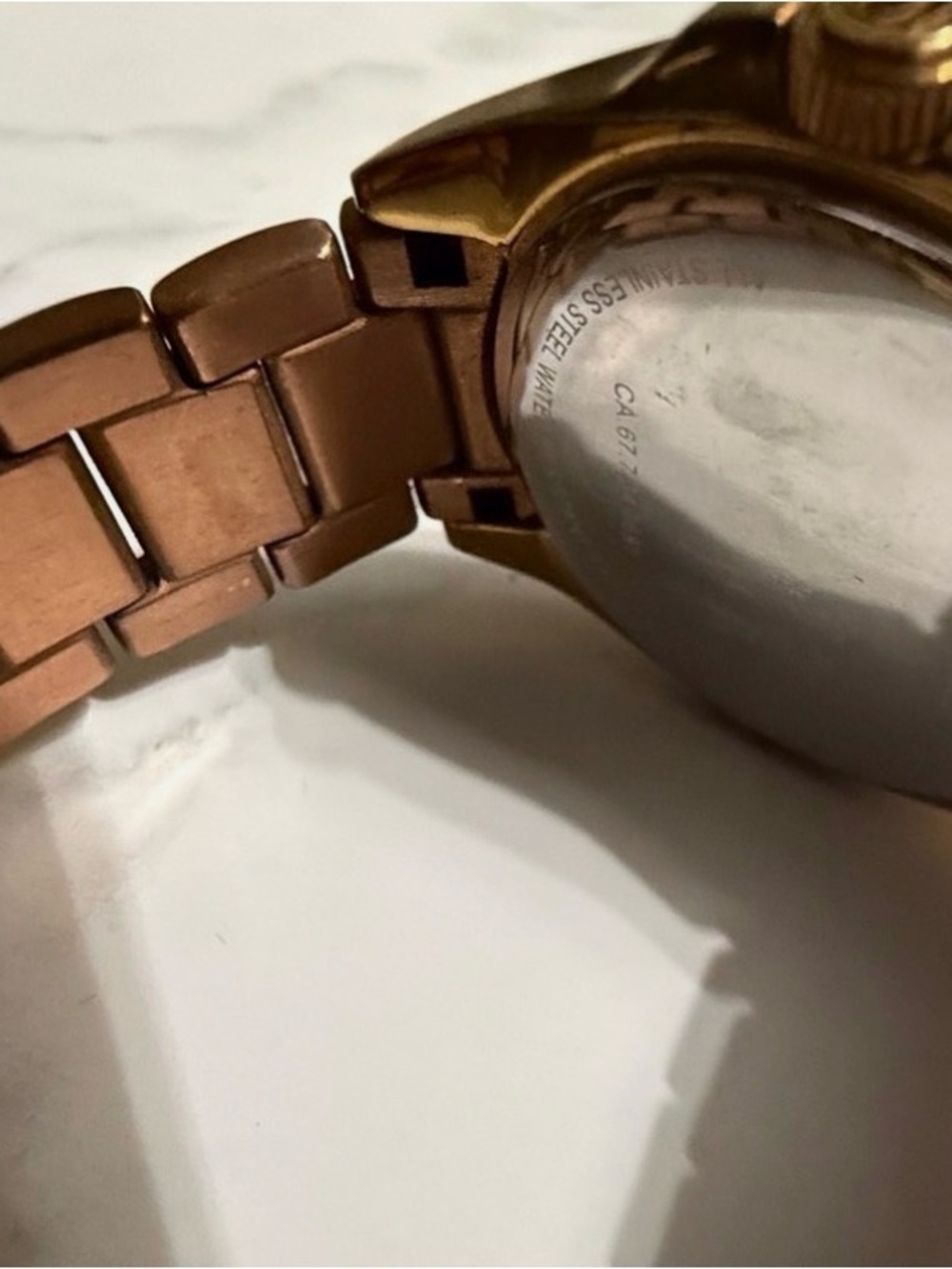 Coach Rose Gold-Tone Signature Link Watch - Picture 7 of 10